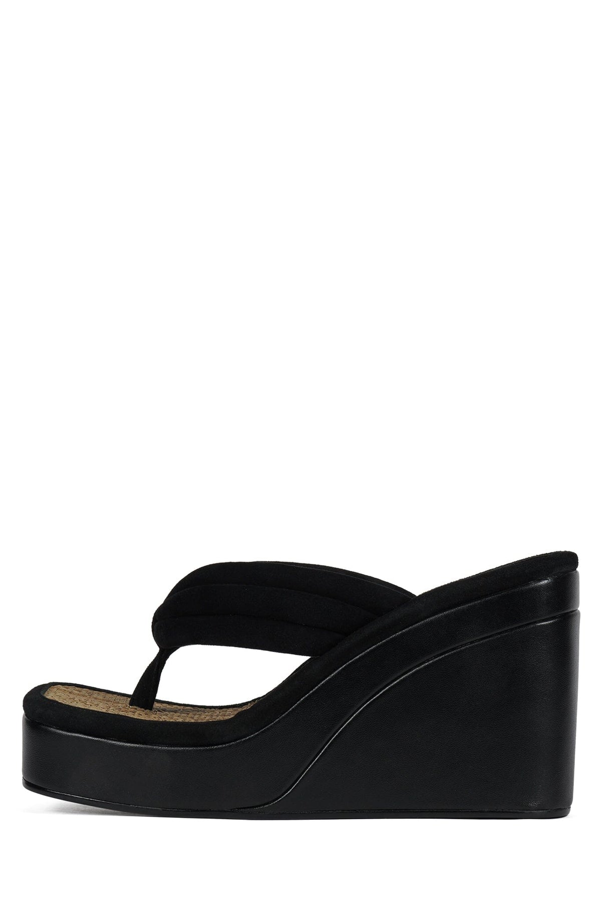 DRAMAQUEEN BLACK SUEDE CANVAS COMBO