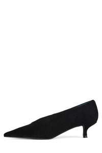 Ida-Mae Dark Black Suede