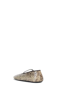 BALLERINA BEIGE MARRONE SERPENTE