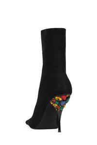 Crowned Black Suede