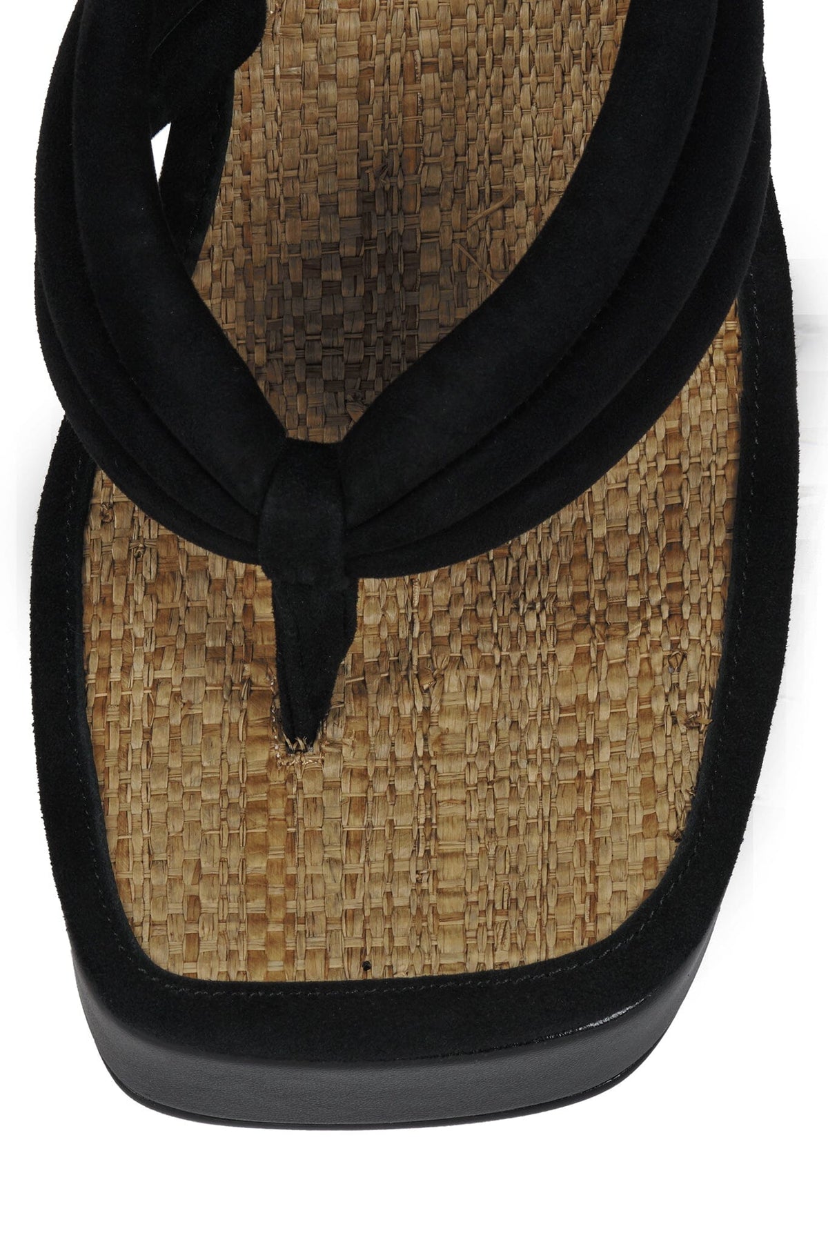 DRAMAQUEEN BLACK SUEDE CANVAS COMBO