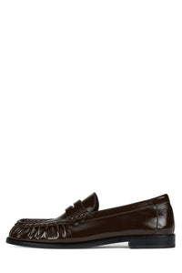Stallone Brown Crinkle Patent