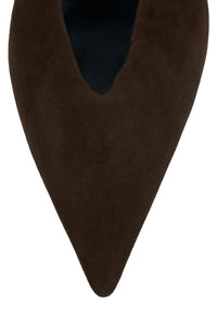 Ida-Mae Dark Brown Suede