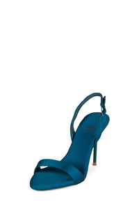 GO-GETTER TURQUOISE SATIN