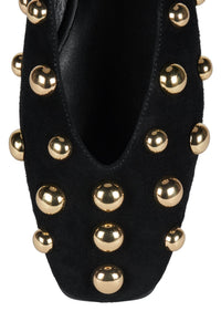 FATHOM-ST BLACK SUEDE GOLD