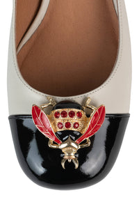 JITTERBUG IVORY BLACK PATENT RED COMBO