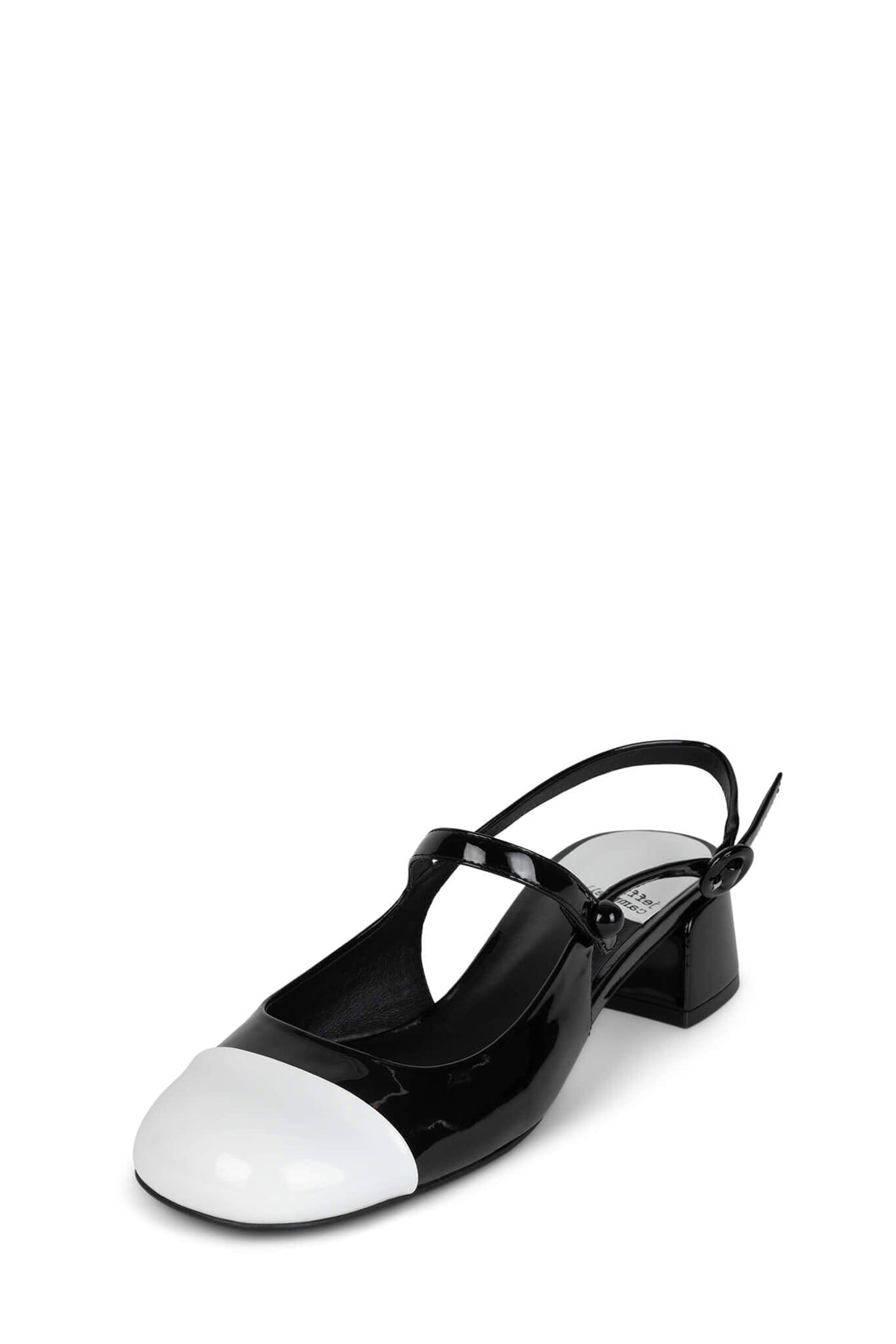 COU-COU BLACK PAT WHITE PAT