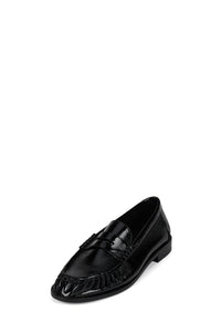 Stallone Black Crinkle Patent