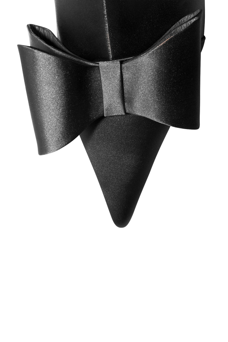 BOW-TIE BLACK SATIN