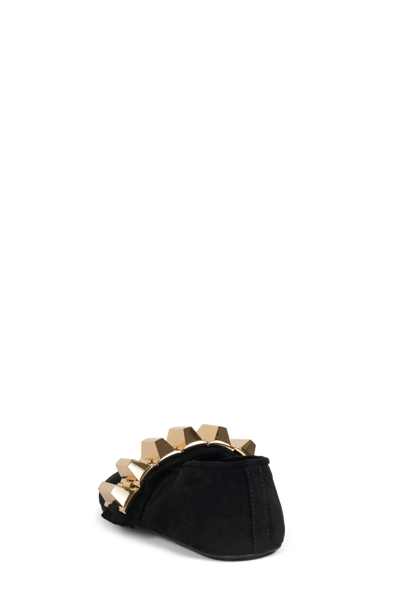 RIGID BLACK SUEDE GOLD