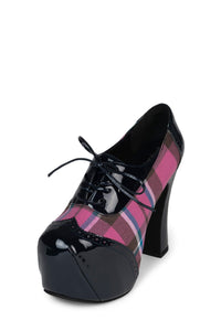 BRONTE NAVY ROSE PLAID