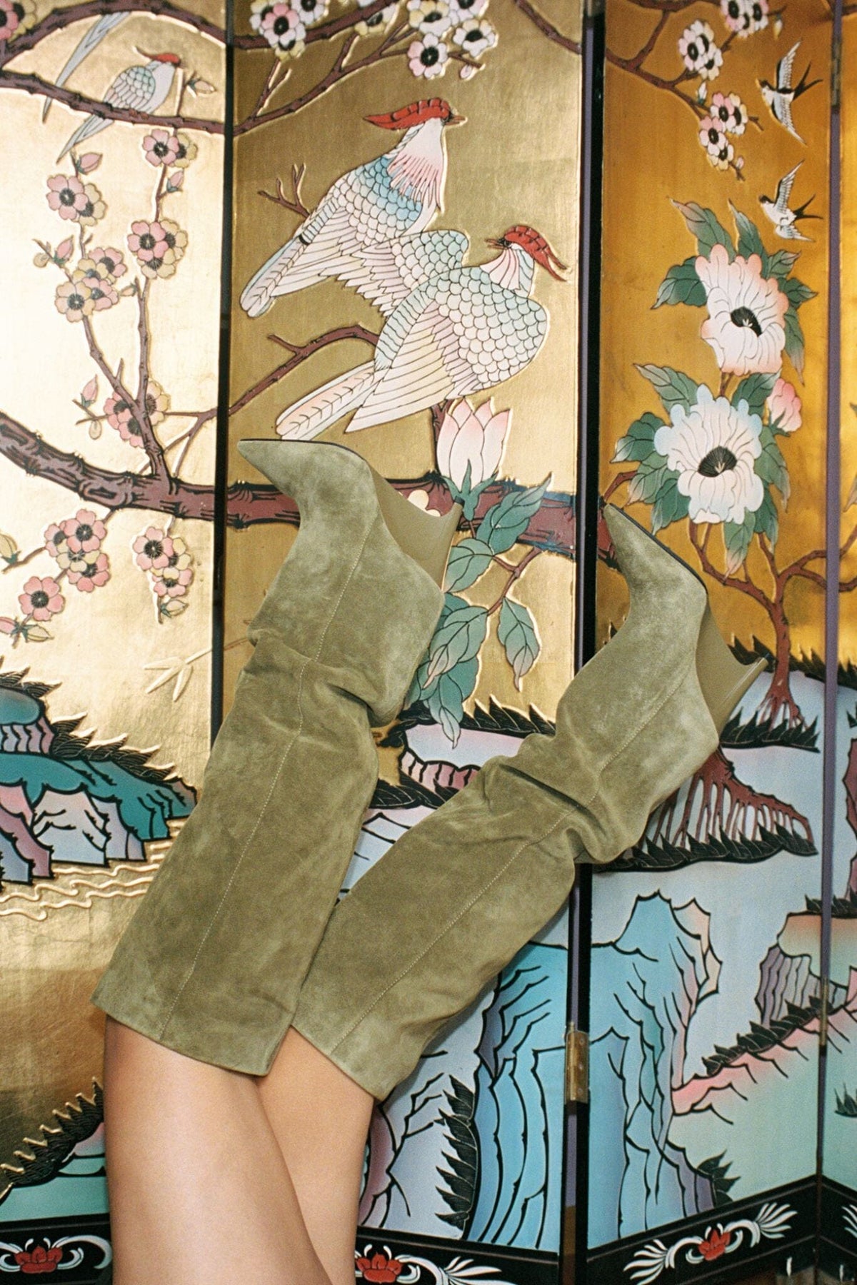 Selwyn Khaki Suede