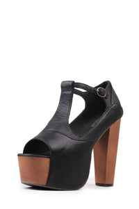 FOXY BLACK LEATHER