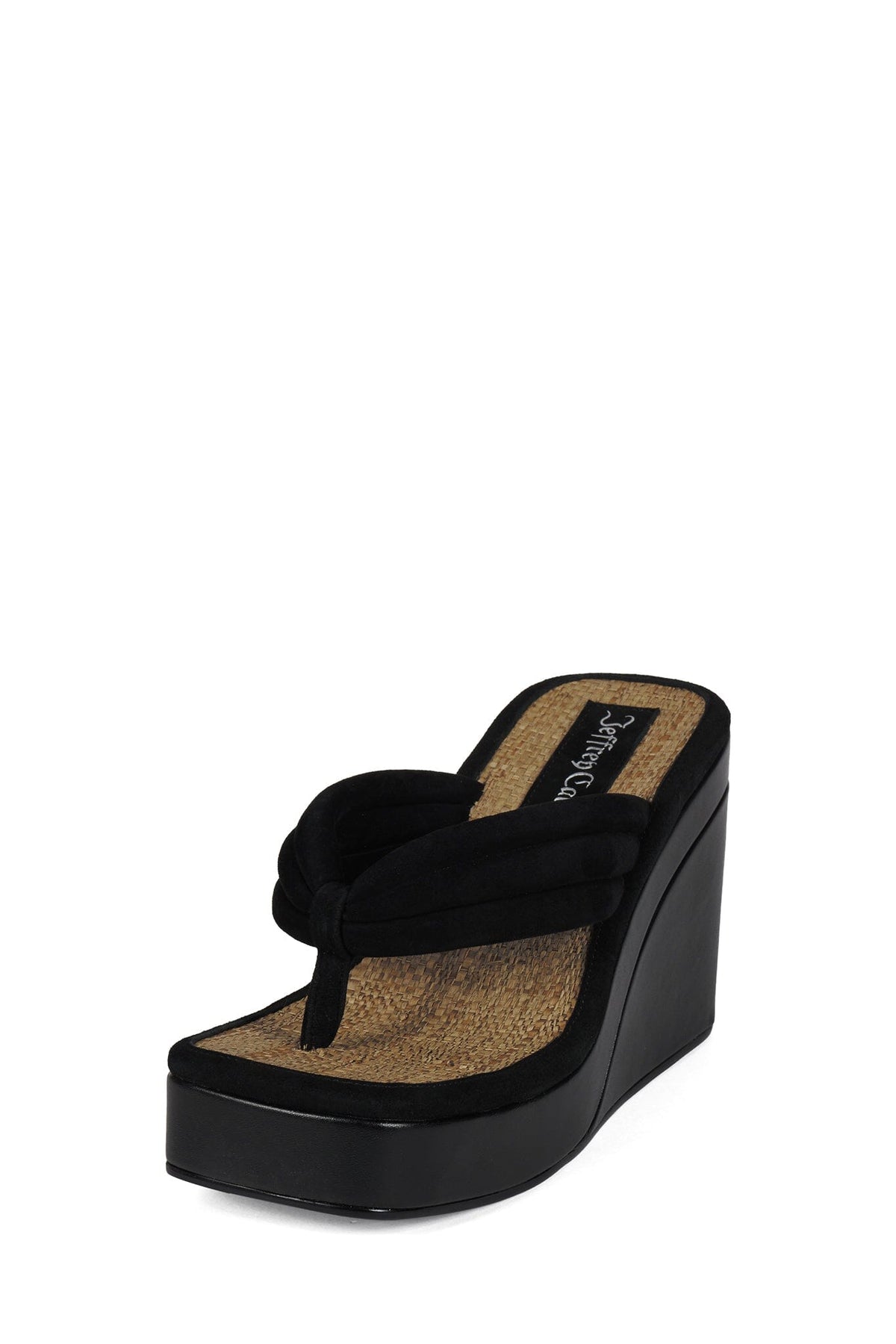 DRAMAQUEEN BLACK SUEDE CANVAS COMBO