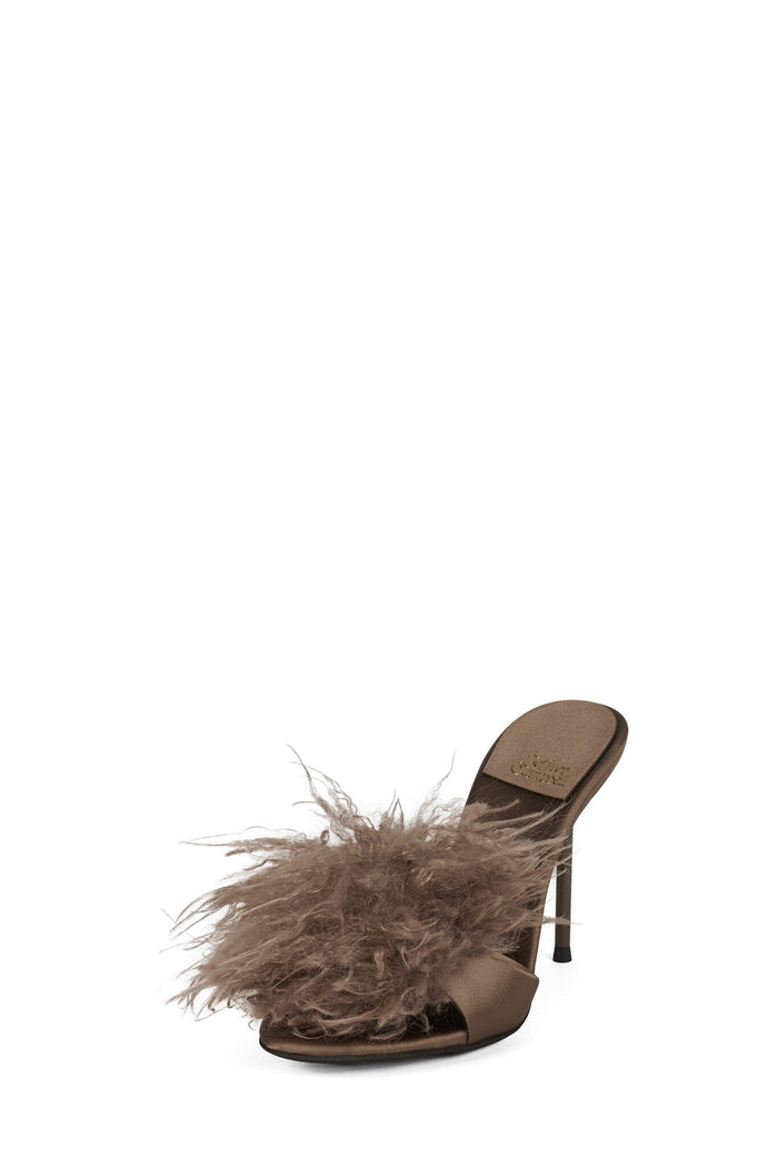 SHOPAHOLIC TAUPE SATIN COMBO