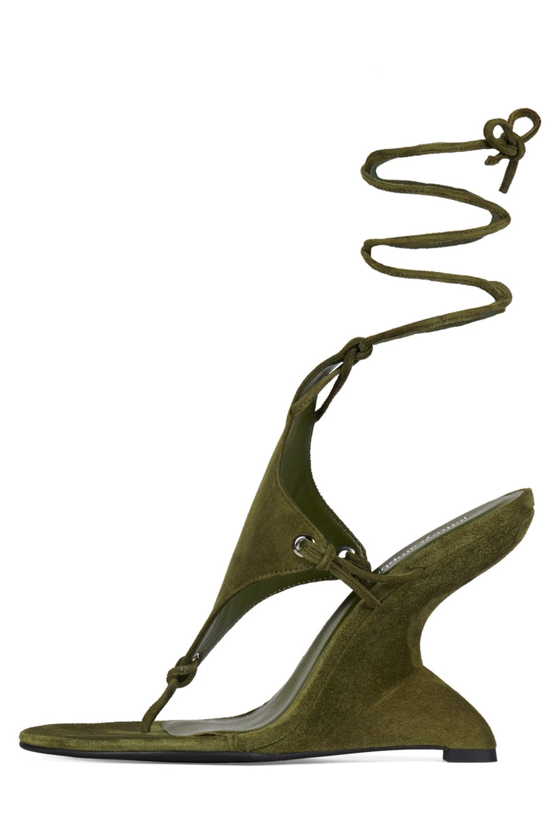 PACHOULI OLIVE SUEDE