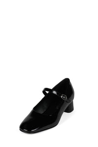 TOP-CLASS BLACK CRINKLE PATENT