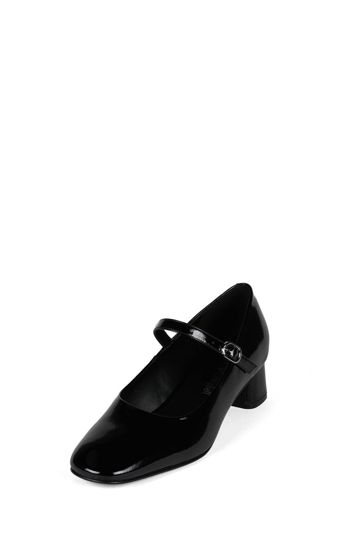 TOP-CLASS BLACK CRINKLE PATENT