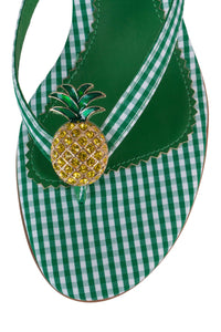 PINACOLADA GREEN GINGHAM