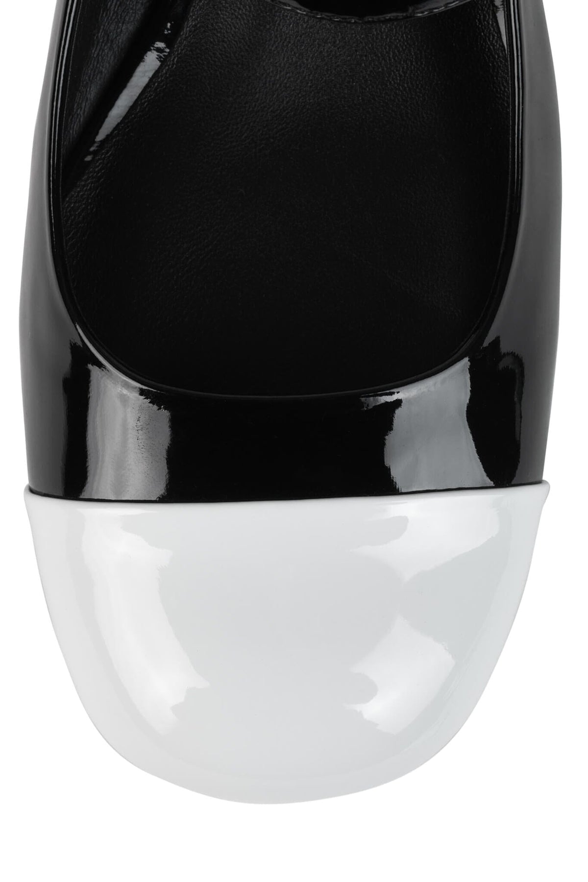 COU-COU BLACK PAT WHITE PAT