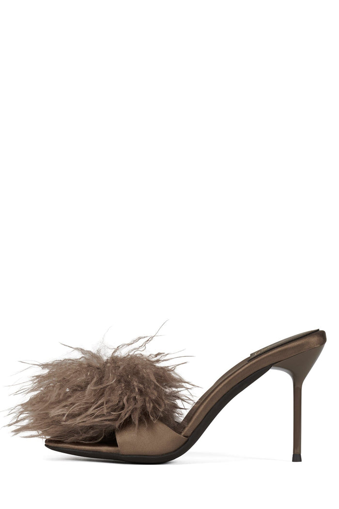 SHOPAHOLIC TAUPE SATIN COMBO