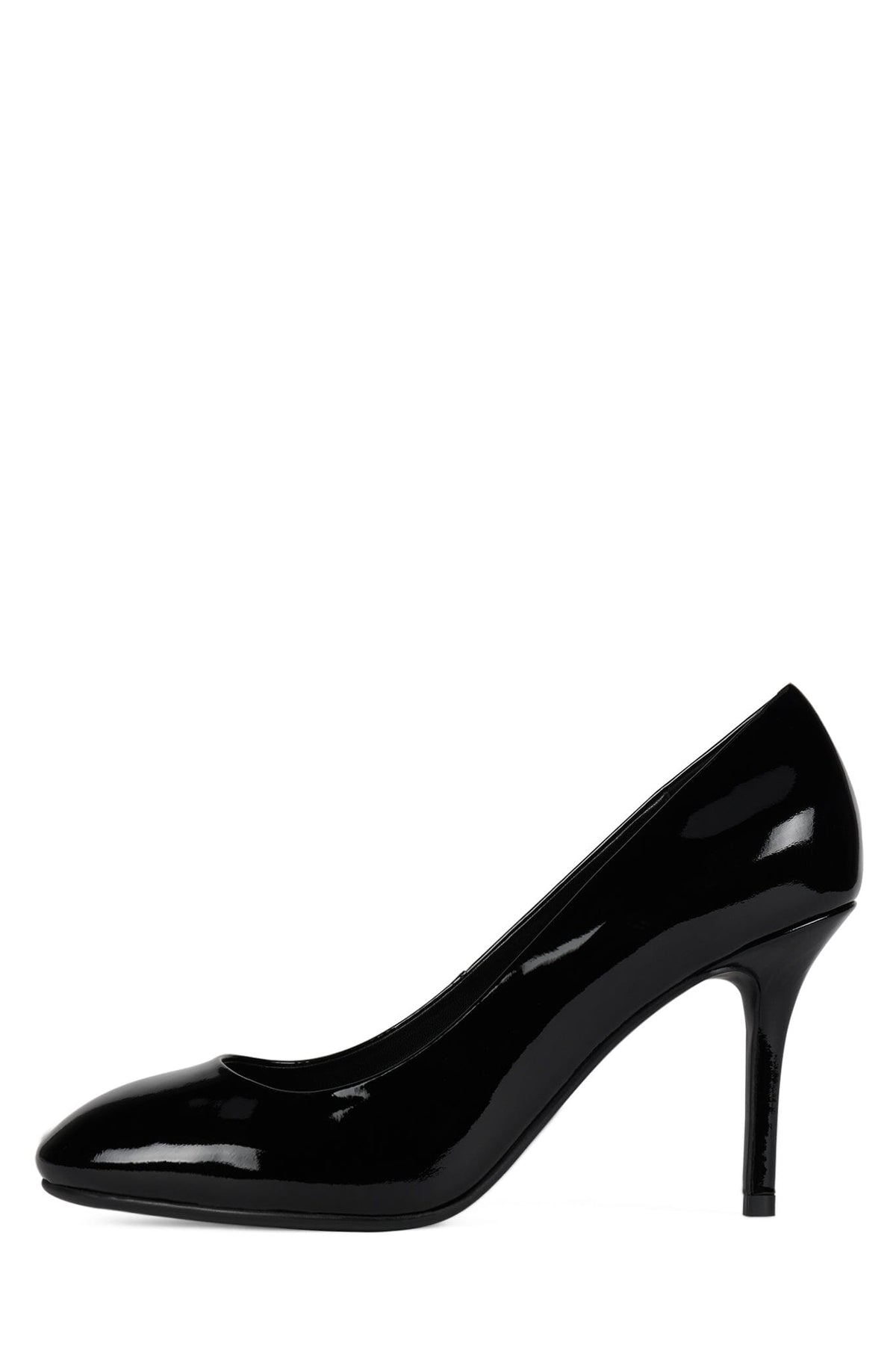 REAL-LIFE BLACK PATENT CRINKLE