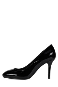 REAL-LIFE BLACK PATENT CRINKLE