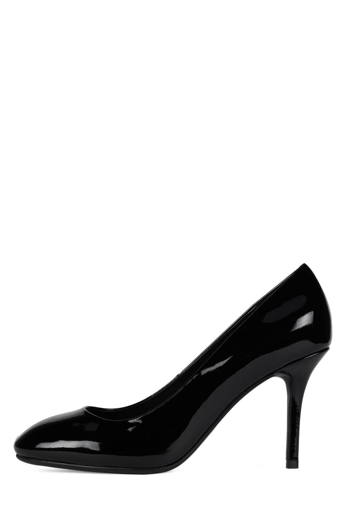 REAL-LIFE BLACK PATENT CRINKLE