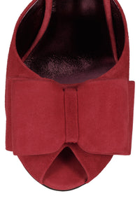 Fresa-Bow Red Suede