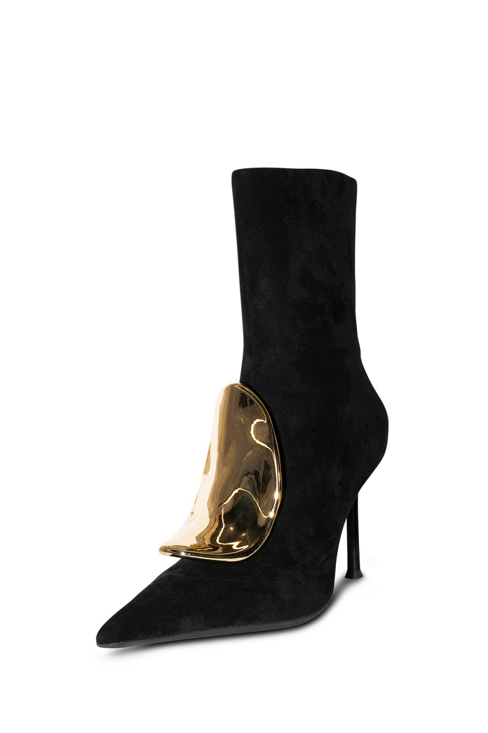 DARING-O BLACK SUEDE GOLD