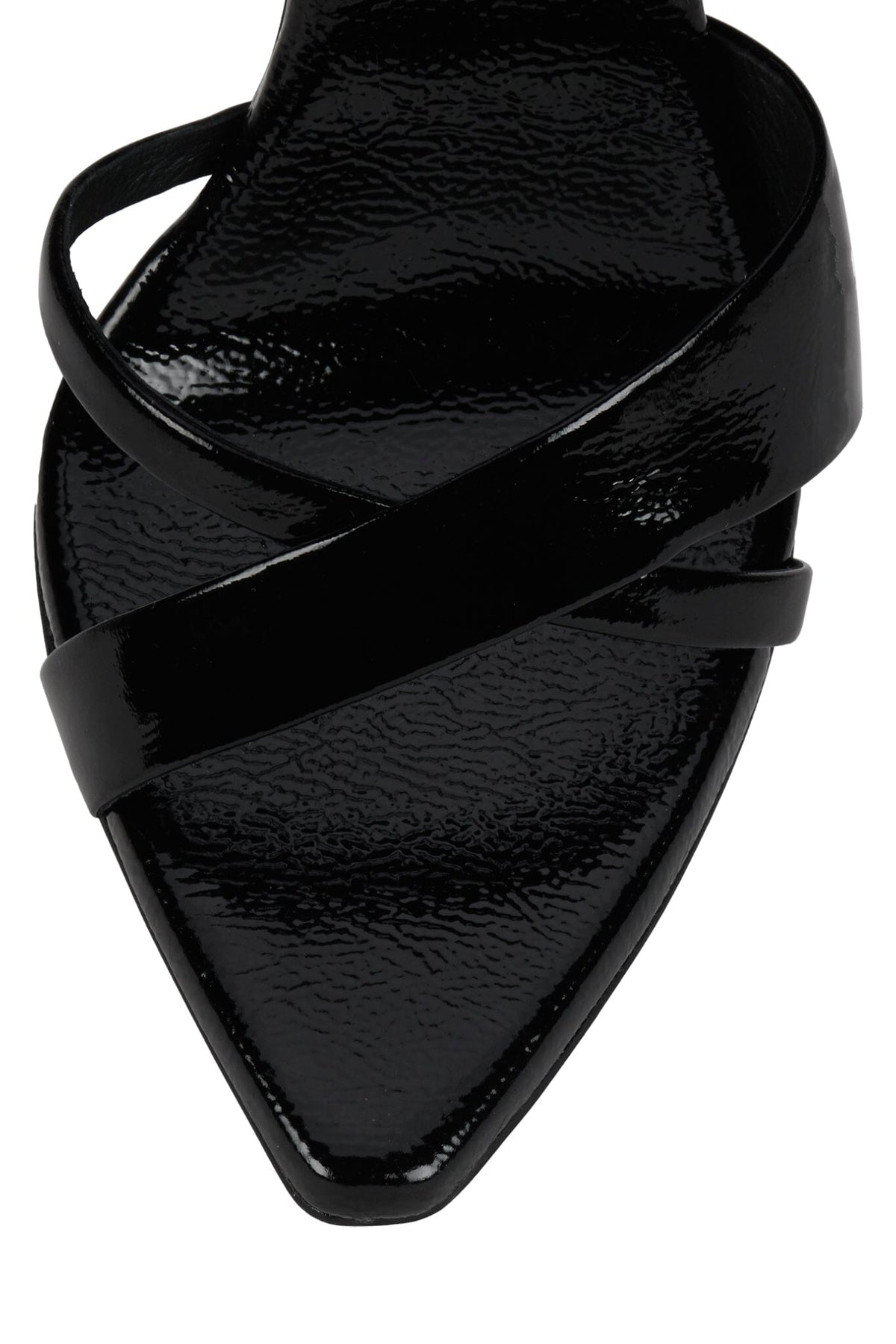 ALINEA BLACK CRINKLE PATENT