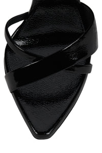 ALINEA BLACK CRINKLE PATENT