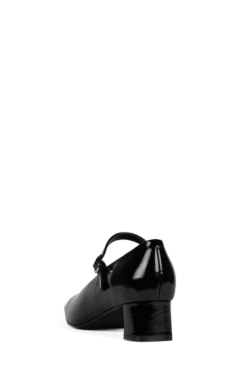 TOP-CLASS BLACK CRINKLE PATENT