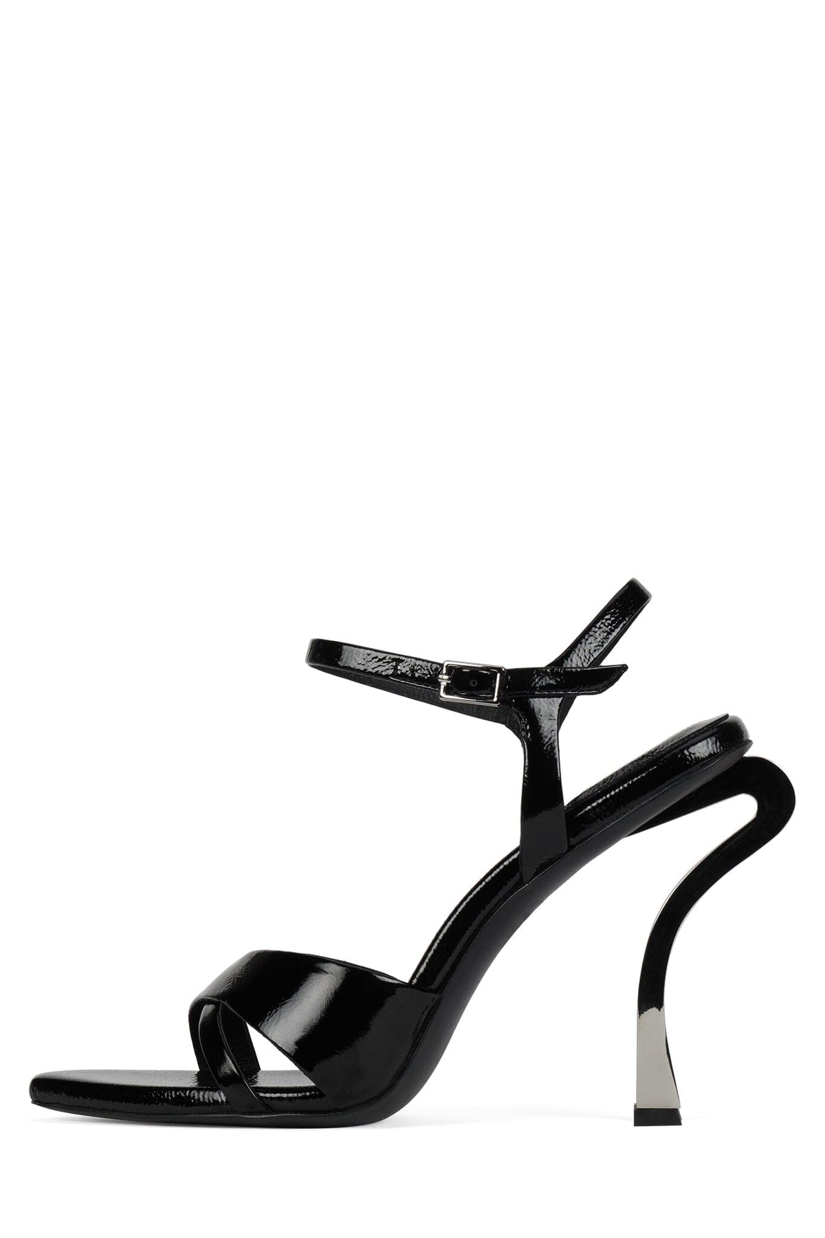 ALINEA BLACK CRINKLE PATENT