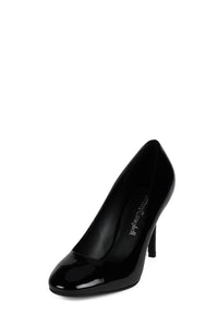 REAL-LIFE BLACK PATENT CRINKLE