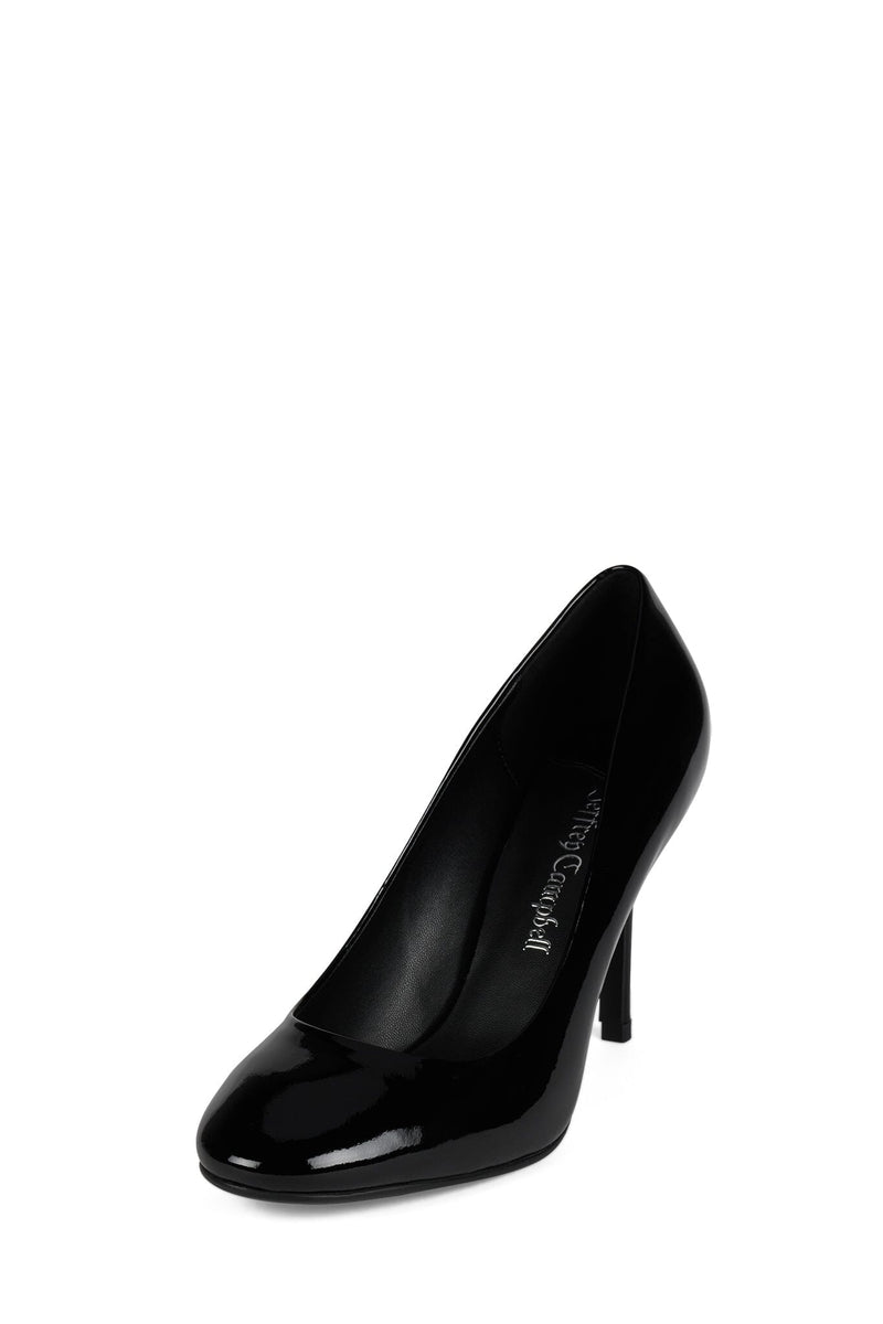 REAL-LIFE BLACK PATENT CRINKLE