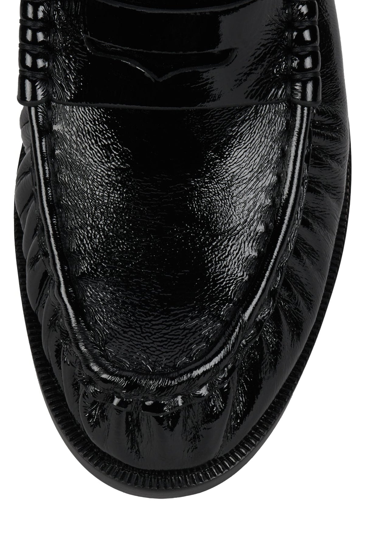 Stallone Black Crinkle Patent