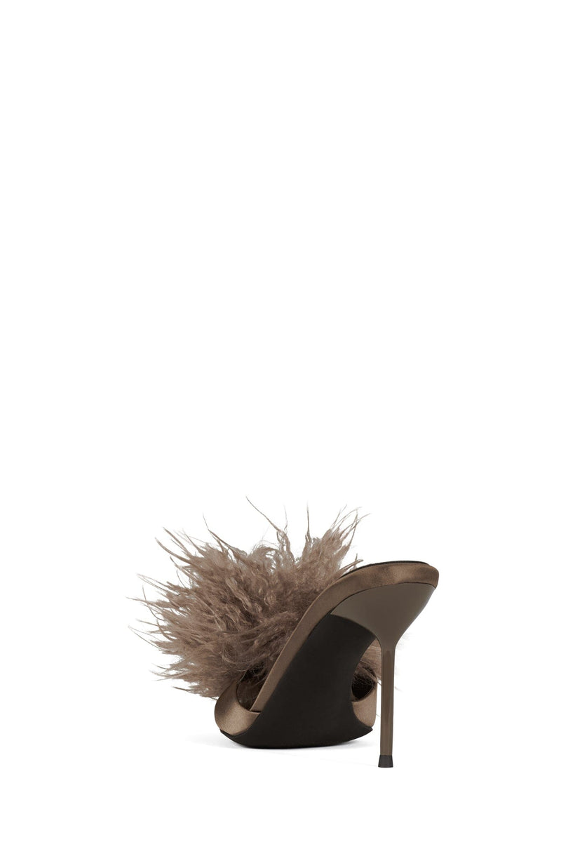 SHOPAHOLIC TAUPE SATIN COMBO