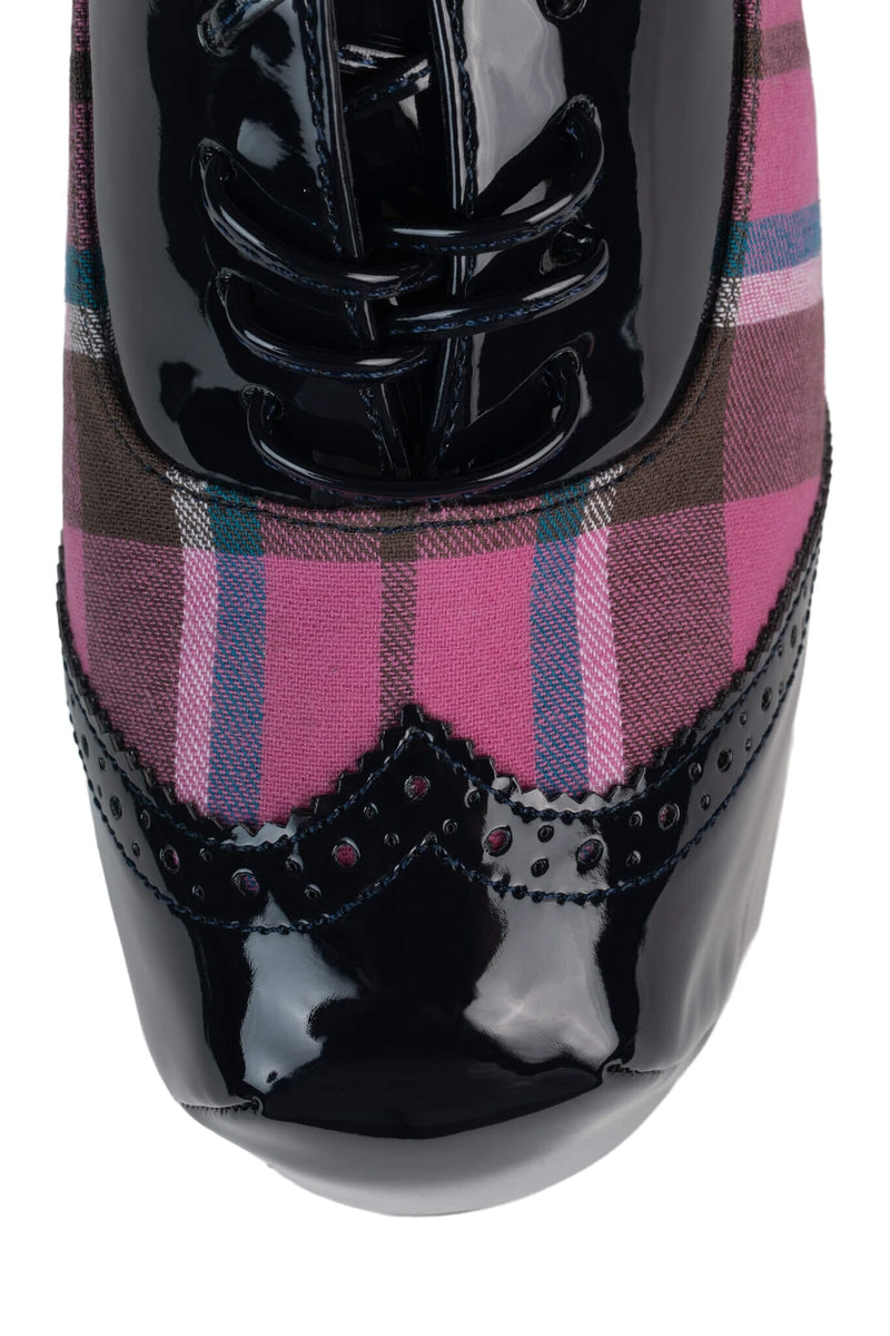 BRONTE NAVY ROSE PLAID