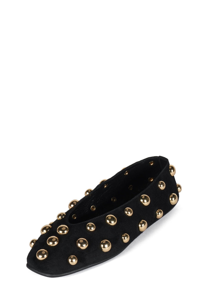 FATHOM-ST BLACK SUEDE GOLD