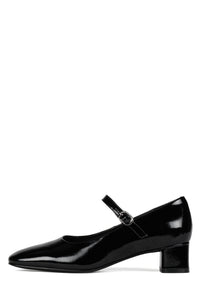 TOP-CLASS BLACK CRINKLE PATENT