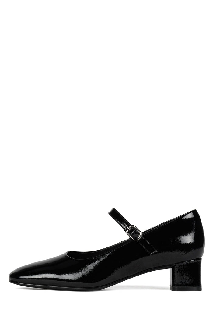 TOP-CLASS BLACK CRINKLE PATENT