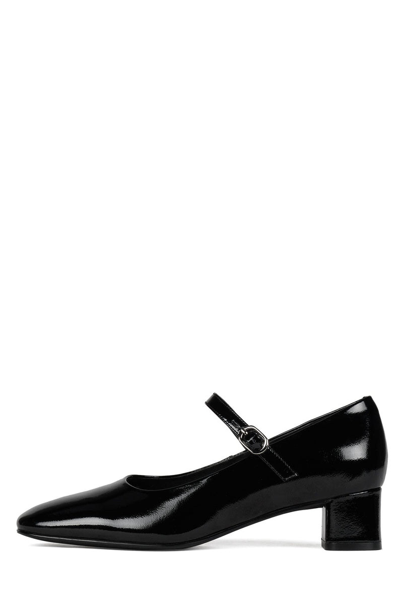 TOP-CLASS BLACK CRINKLE PATENT