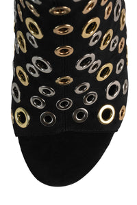 LOOPHOLE BLACK SUEDE GOLD SILVER