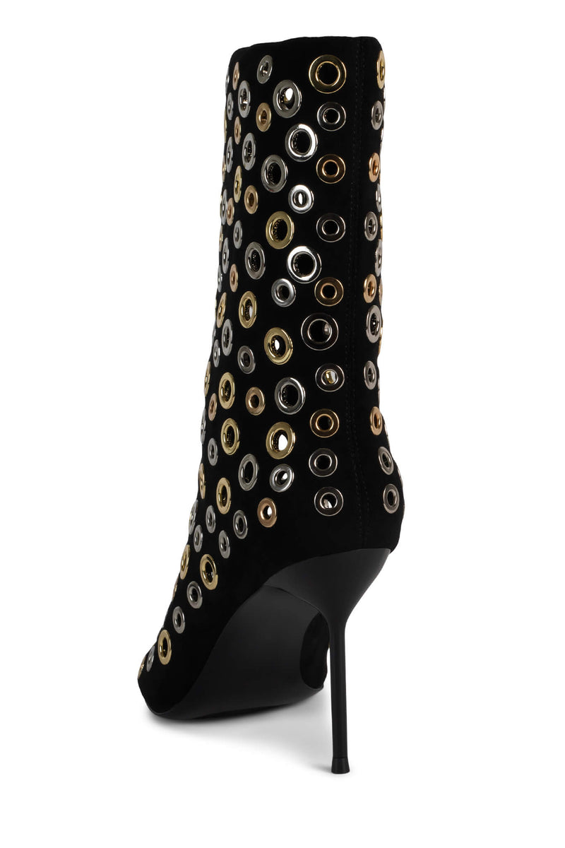 LOOPHOLE BLACK SUEDE GOLD SILVER