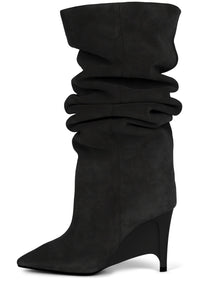 Selwyn Dark Grey Suede