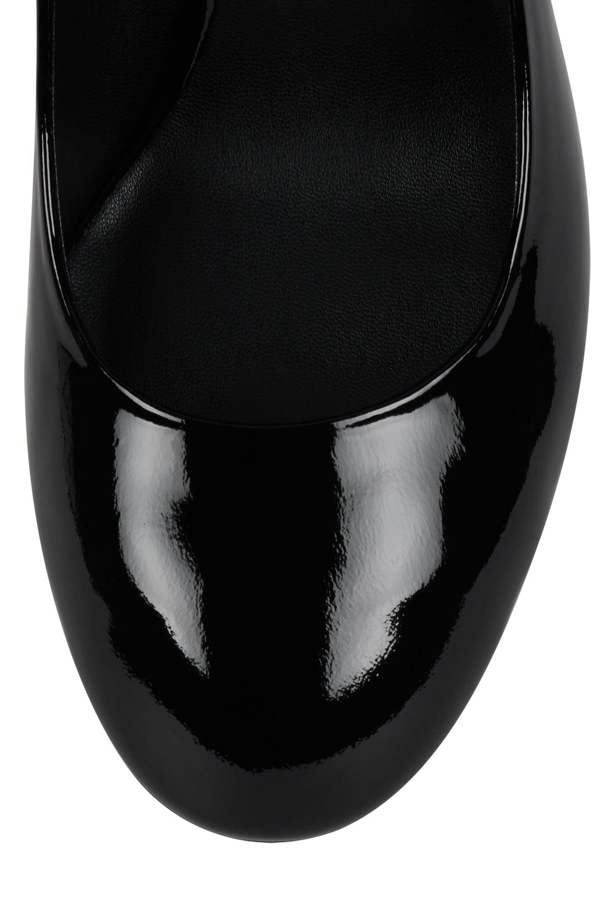 REAL-LIFE BLACK PATENT CRINKLE