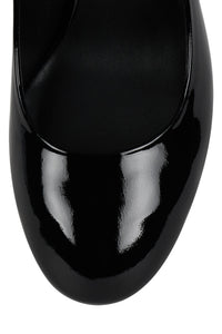 REAL-LIFE BLACK PATENT CRINKLE